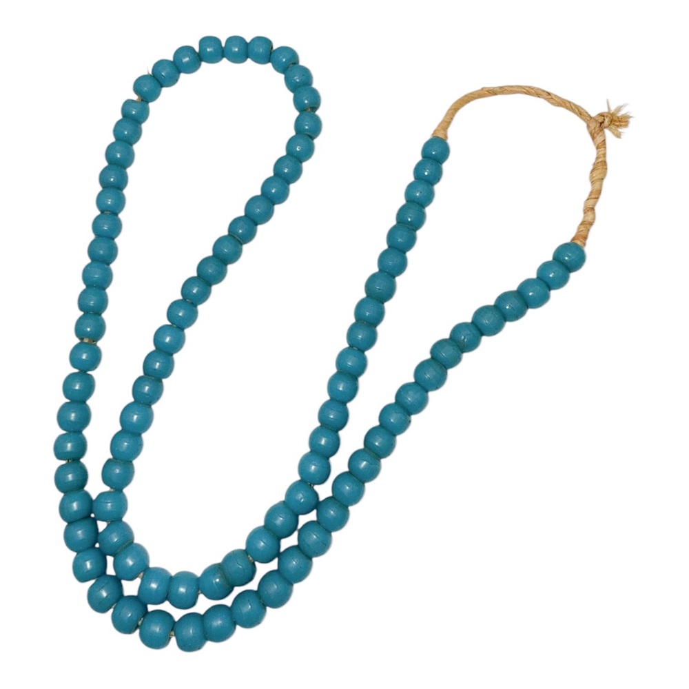 Antique Venetian Glass Blue Padre African Trade Beads 90 pcs